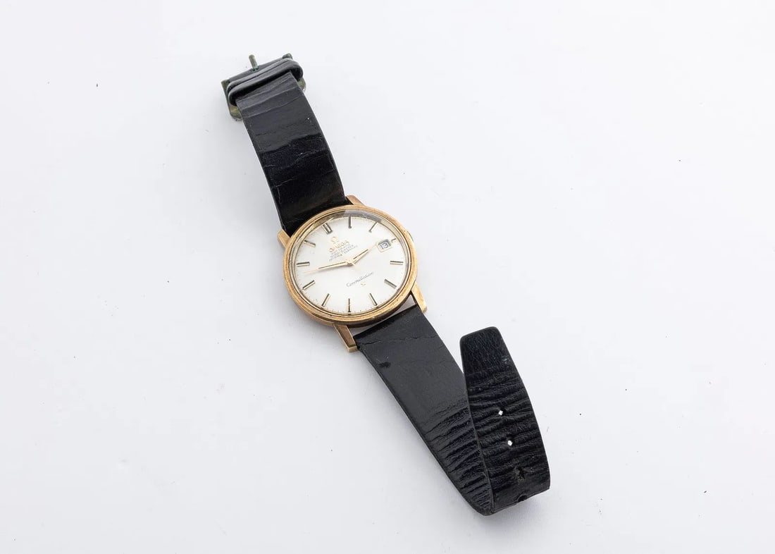 AN OMEGA CONSTELLATION AUTOMATIC CHRONOMETER 14K WATCH - 2