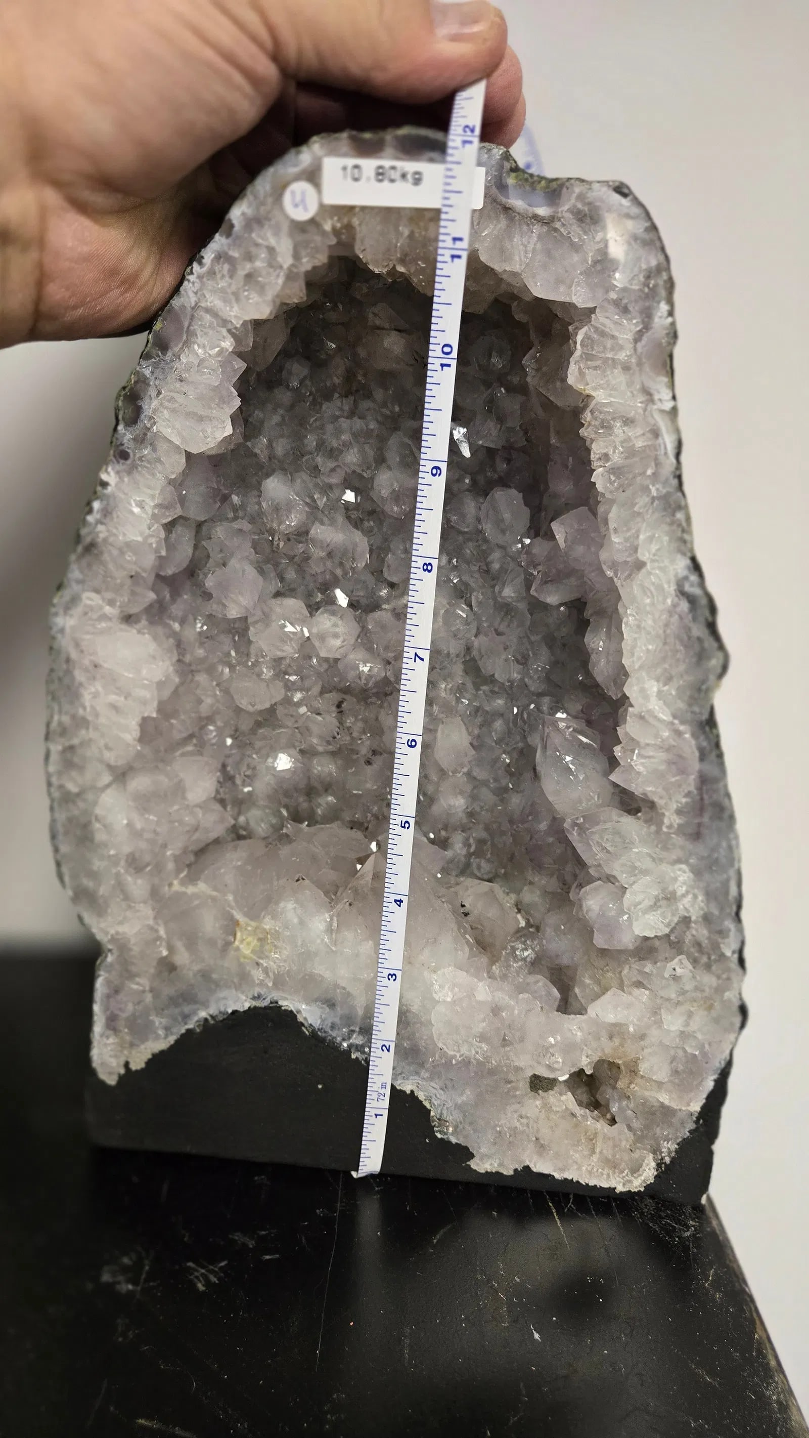 AMETHYST GEODE WITH POLISHED EDGES CATHEDRAL - 3