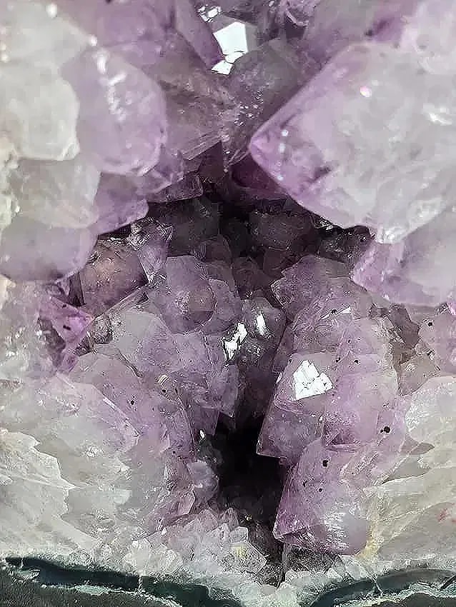 AMETHYST CATHEDRAL GEODE WITH POLISHED EDGES - 3