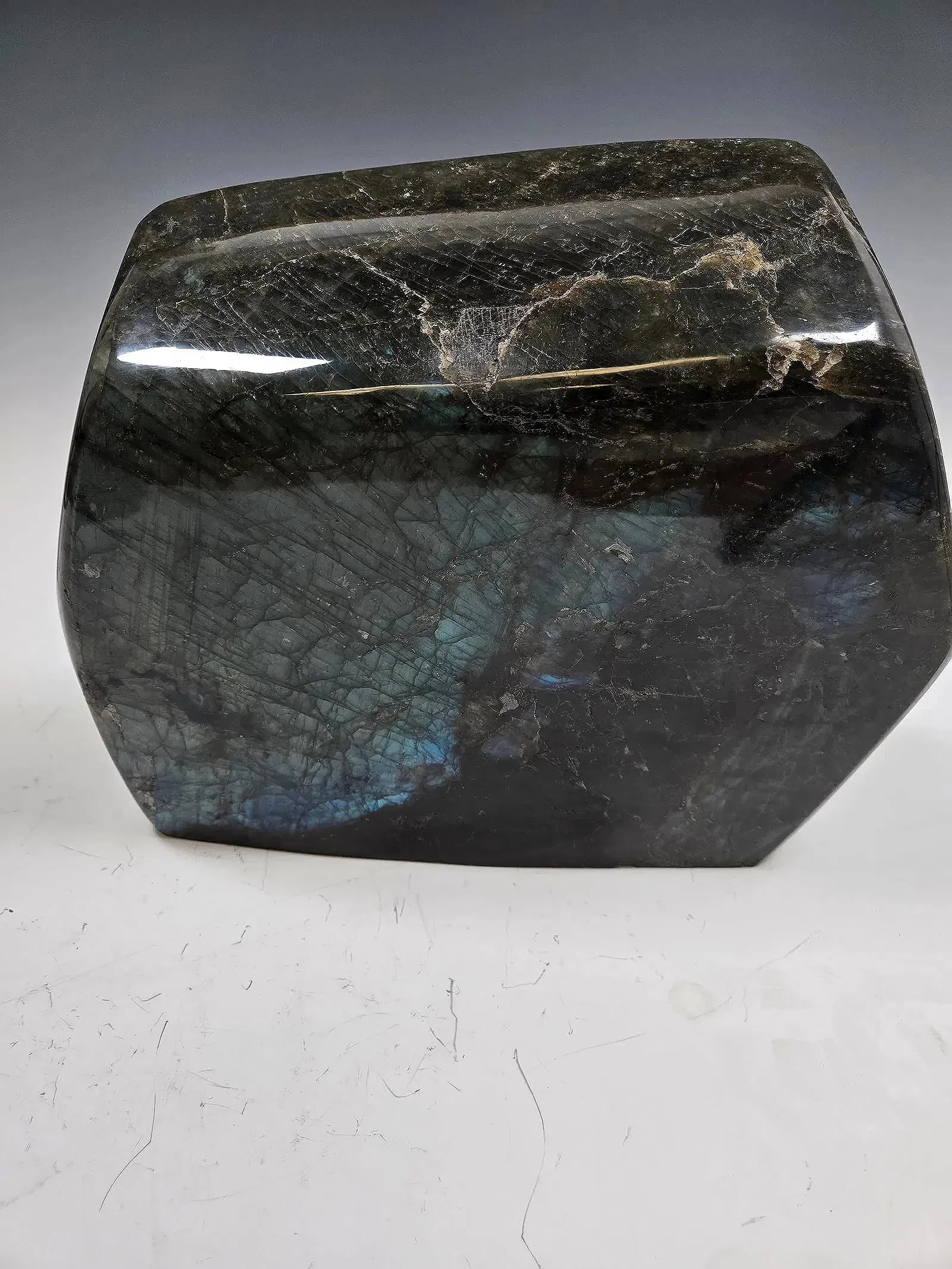 A MASSIVE POLISHED LABRADORITE SPECIMEN. - 3