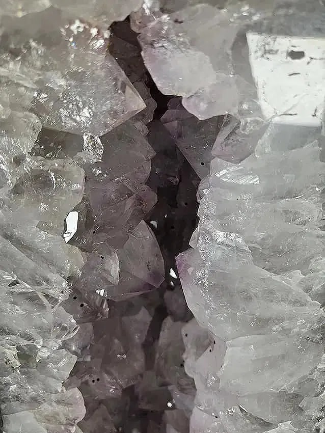 AMETHYST CATHEDRAL GEODE WITH POLISHED EDGES - 4