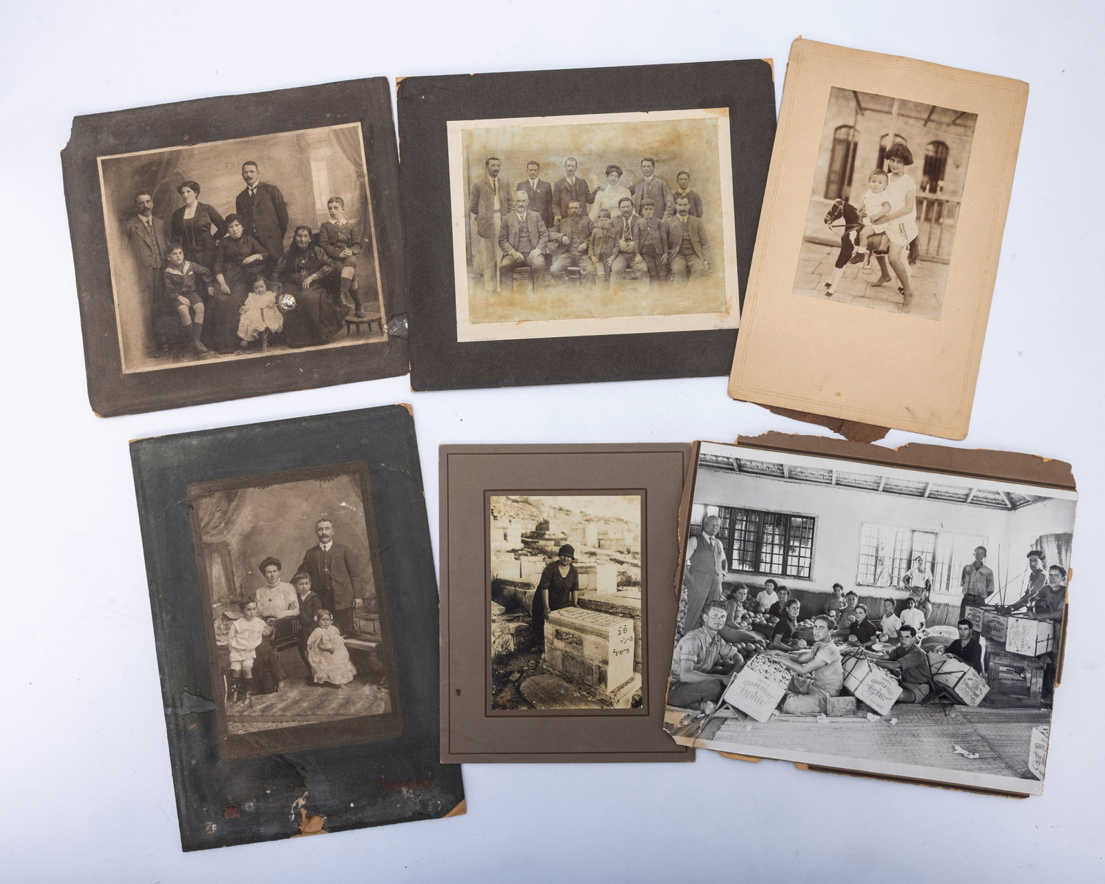 A GROUP OF SIX VERY EARLY TYPE 1 PHOTOGRAPHS - PALESTINE (1 of 8)