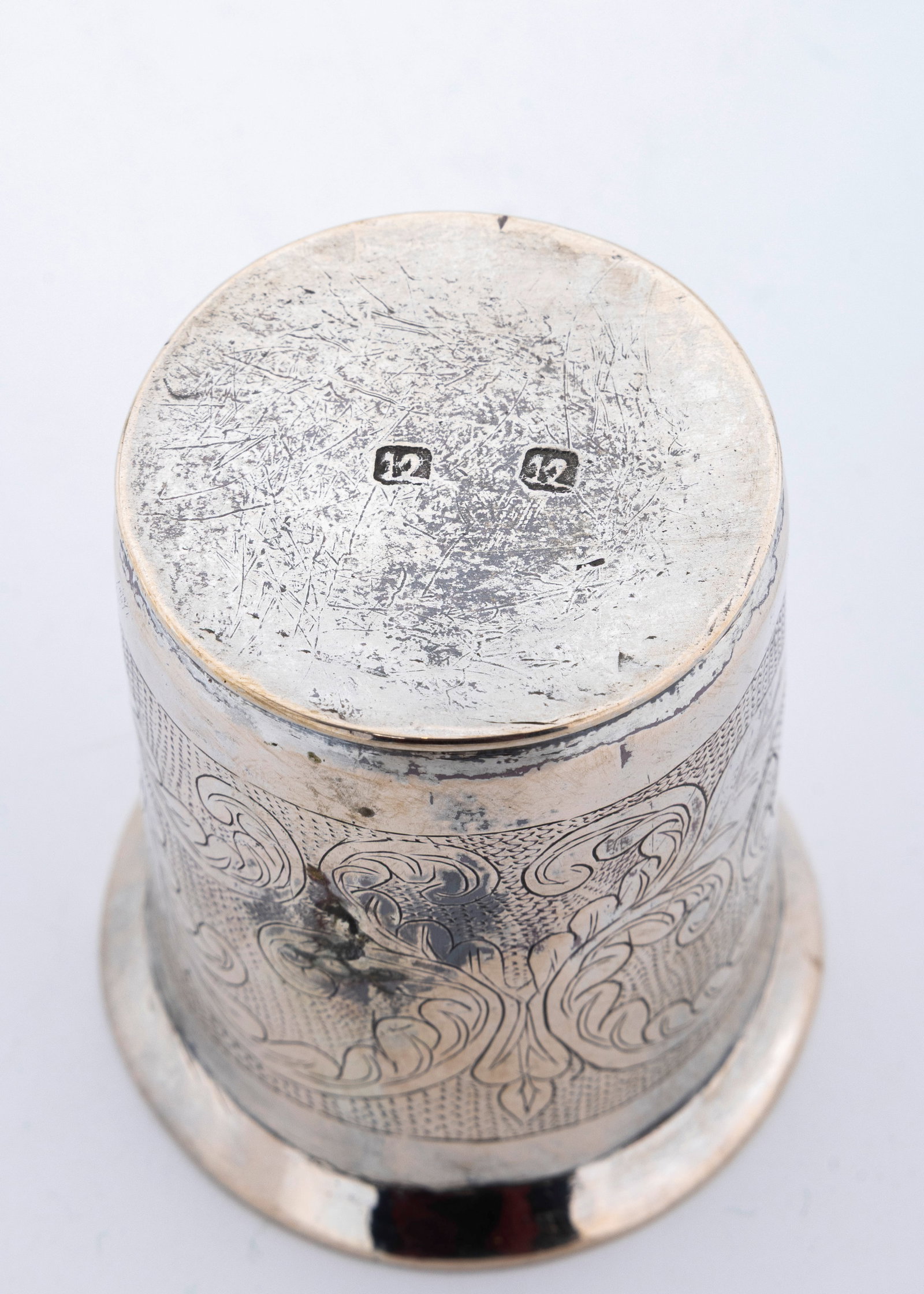 A SILVER KIDDUSH CUP. Poland, c. 1830 - 4