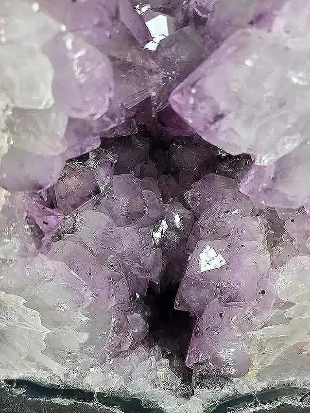 AMETHYST CATHEDRAL GEODE WITH POLISHED EDGES - 3