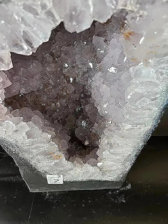 AMETHYST CATHEDRAL GEODE WITH POLISHED EDGES - 2