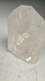 A MASSIVE SINGULAR QUARTZ CRYSTAL - 5