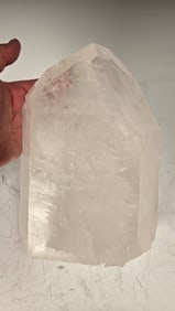 A MASSIVE SINGULAR QUARTZ CRYSTAL - 7