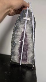 AMETHYST GEODE WITH POLISHED EDGES CATHEDRAL - 3