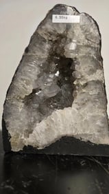 AMETHYST GEODE WITH POLISHED EDGES CATHEDRAL: Light purple in color. Polished edge. Triangular in shape. 9.5 tall and 6.5 kilograms