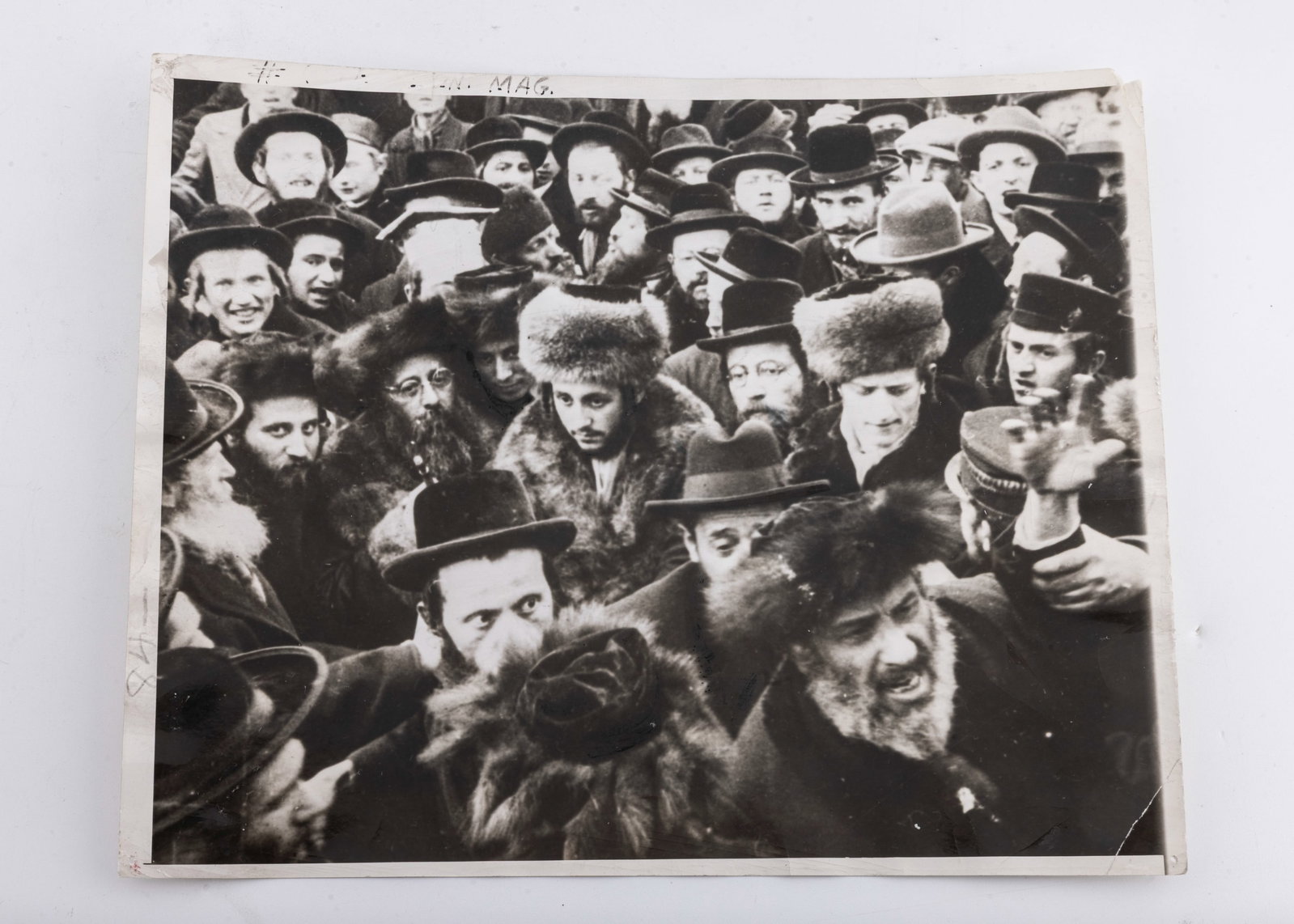 AN ORIGINAL PRESS PHOTOGRAPH OF RABBI BENZION HALBERSTAM, (1 of 2)