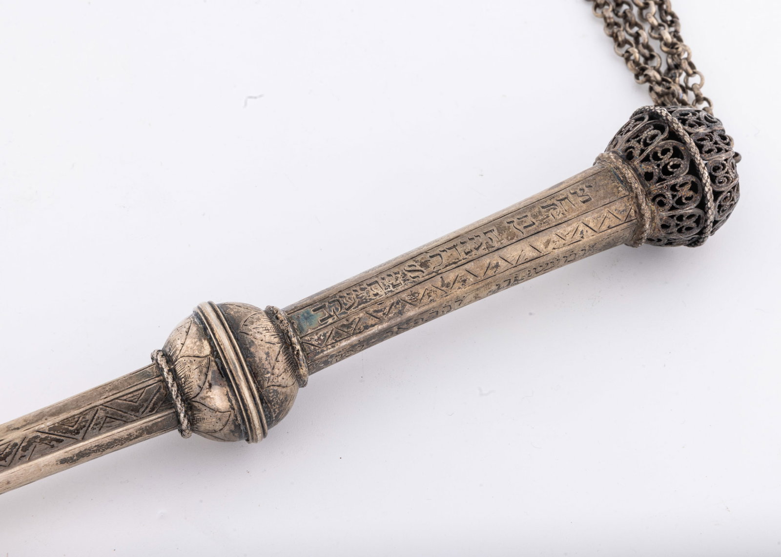 AN IMPORTANT SILVER TORAH POINTER. Poland, c. 1801 - 4