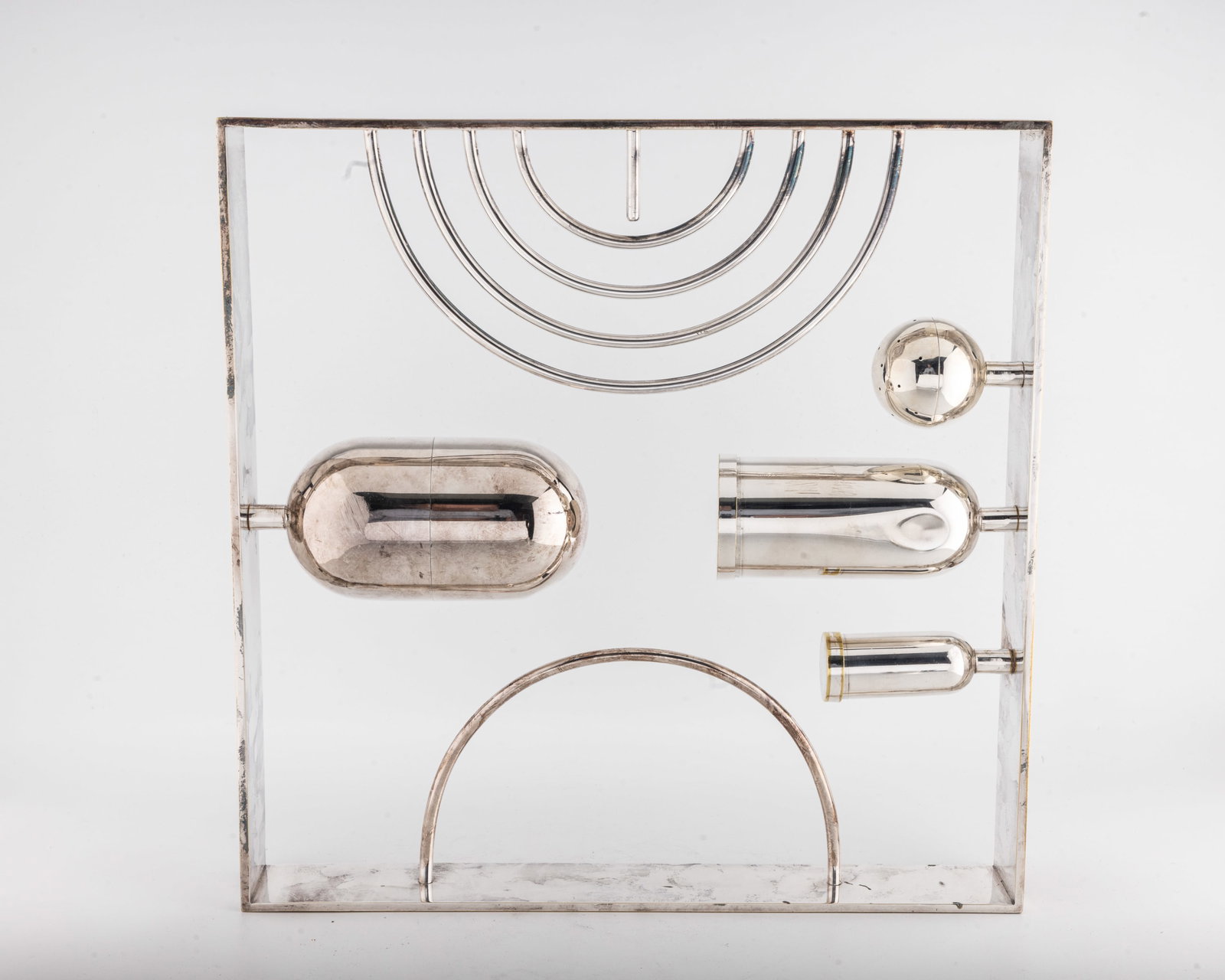 A SILVERPLATED MITZVAH SQUARE BY ZELIG SEGAL (1 of 5)