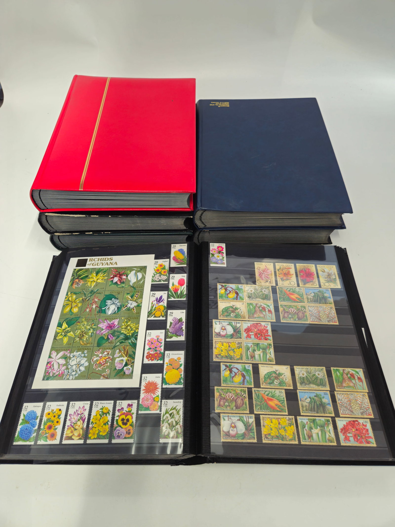 A LARGE WORLD MINT STAMP COLLECTION - FLOWERS FRUITS AND EXOTICA (1 of 20)