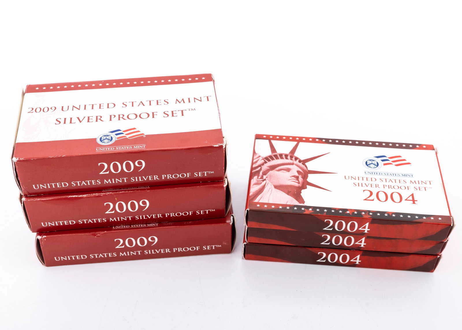 A GROUP OF UNITED STATES MINT SILVER PROOF SETS (1 of 1)