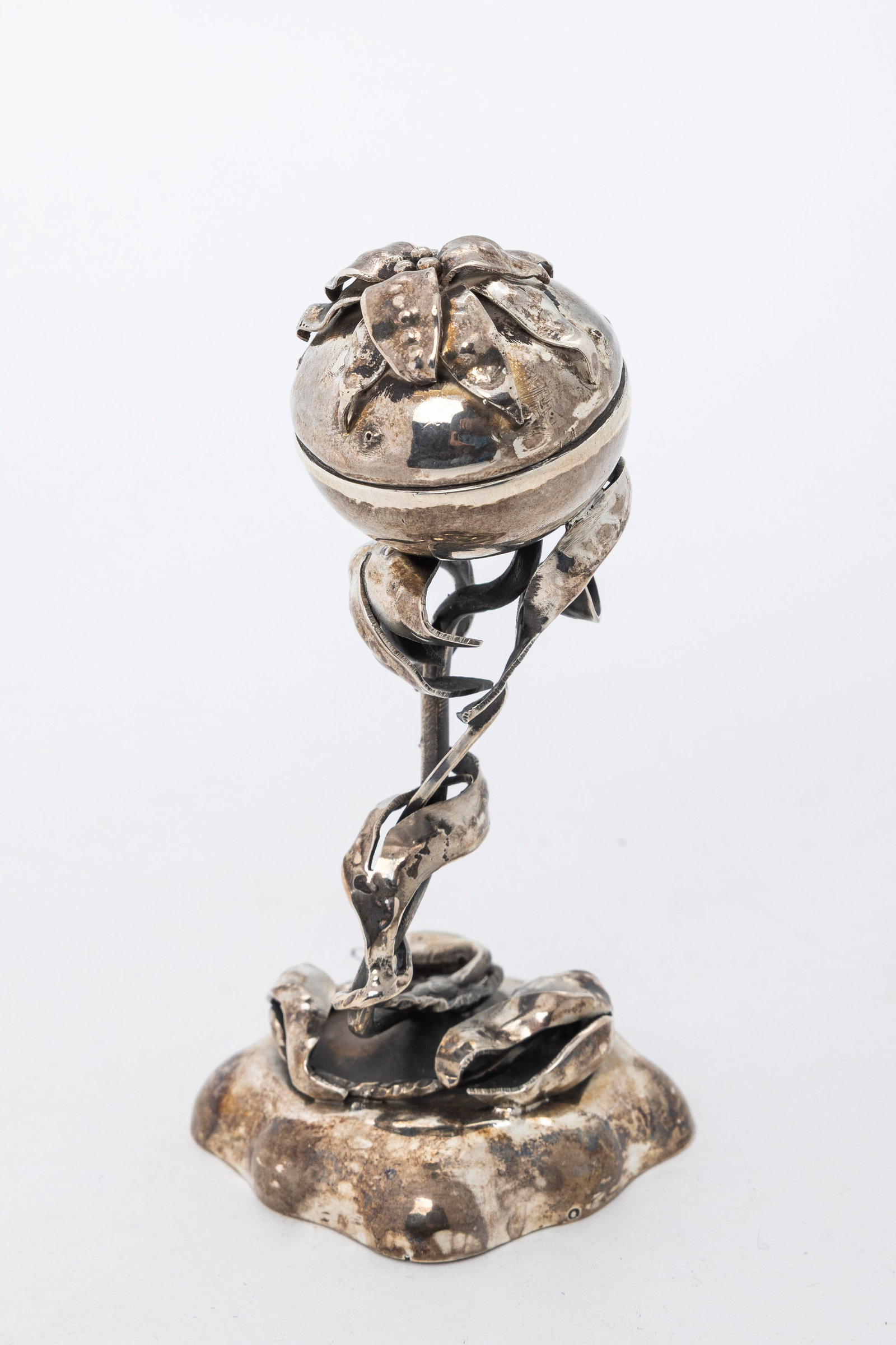 A SILVER SPICE TOWER. Continental, 20th century. (1 of 2)
