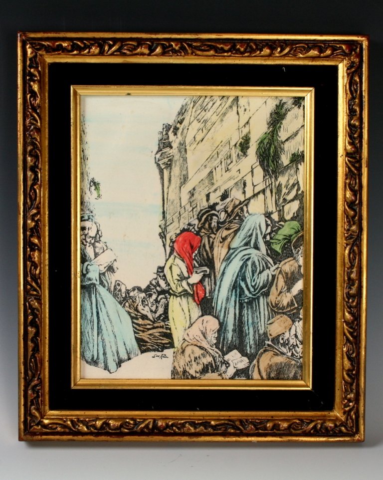 SAUL RASKIN COLOR ETCHING . Etching of Women praying a Sep 10, 2013