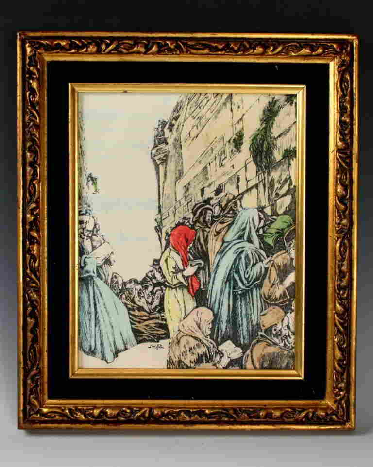 SAUL RASKIN COLOR ETCHING . Etching of Women praying a Sep 10, 2013