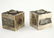 A PAIR OF SILVER TEFILLIN COVERS. Jerusalem, c.1950.