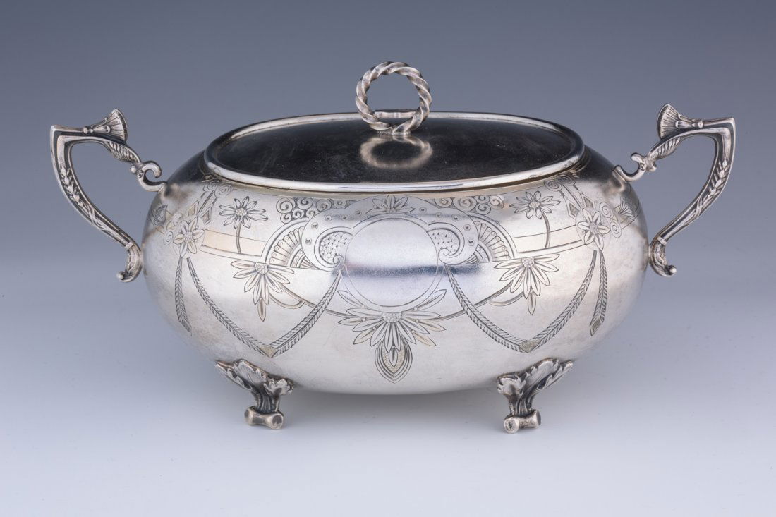 A SILVER ETROG CONTAINER. Russian, c. 1900. In art (1 of 1)