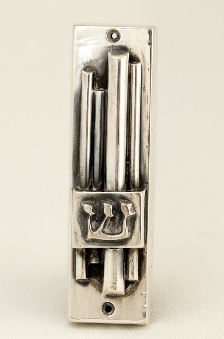 A STERLING MEZUZAH COVER BY HENRYK WINOGRAD. New York, (1 of 1)