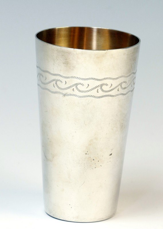 A SILVER KIDDUSH BEAKER BY FREY AND COMPANY. Germany, (1 of 1)