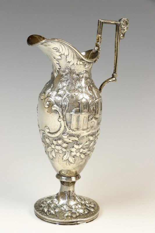 A LARGE SILVER PITCHER. Baltimore, early 19th century. (1 of 1)