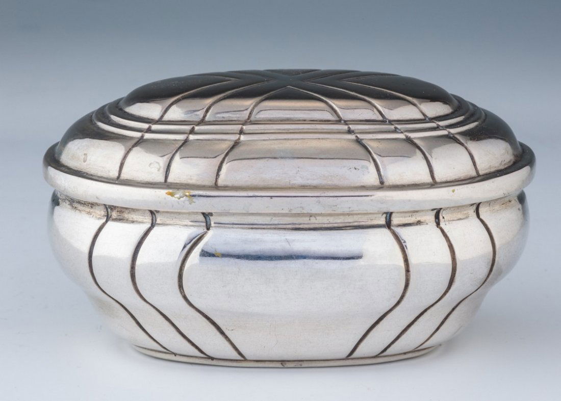 A SILVER ETROG CONTAINER. Germany, 18th century. With (1 of 2)