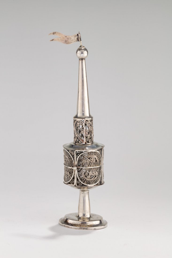 A SILVER SPICE CONTAINER. Poland, 19th century. On (1 of 1)