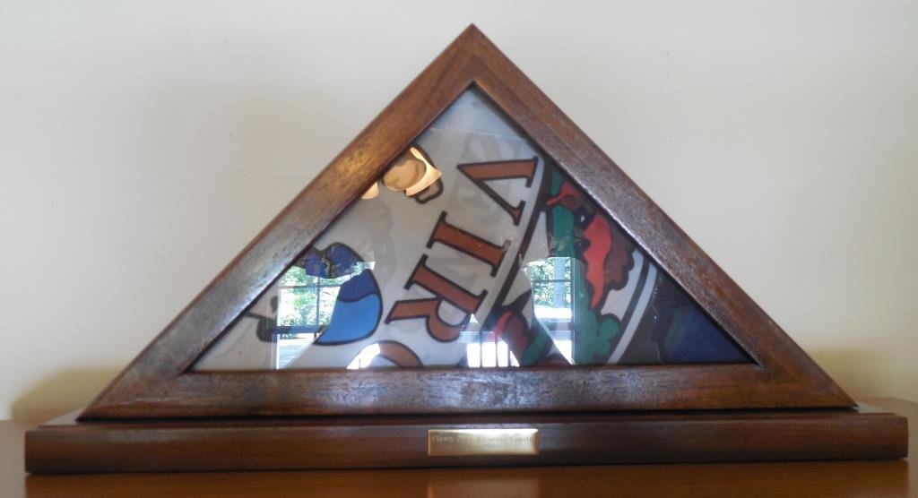 Framed Virginia State Capital Flag: Flown Over Capital Building, 2007, 10 1/2" X 21" X 4". This Lot Is Locate Onsite And Will Be Available To Pick Up On Wednesday August 6th