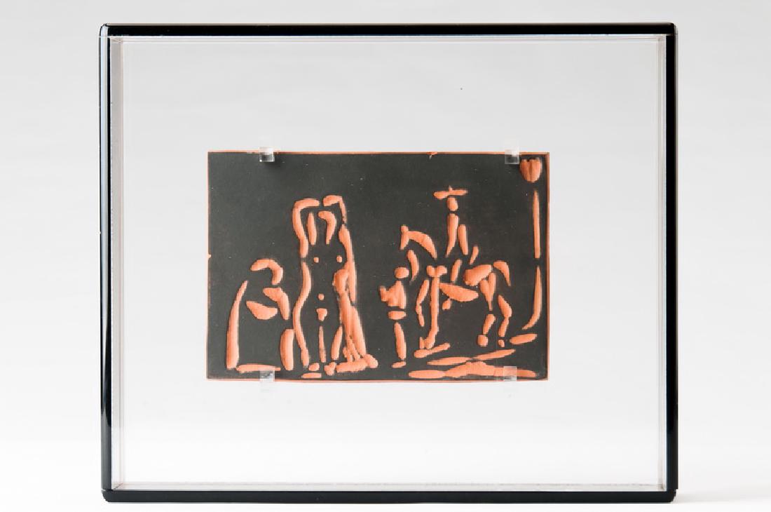 PABLO PICASSO: "PERSONNAGES ET CAVALIER" (1 of 6)