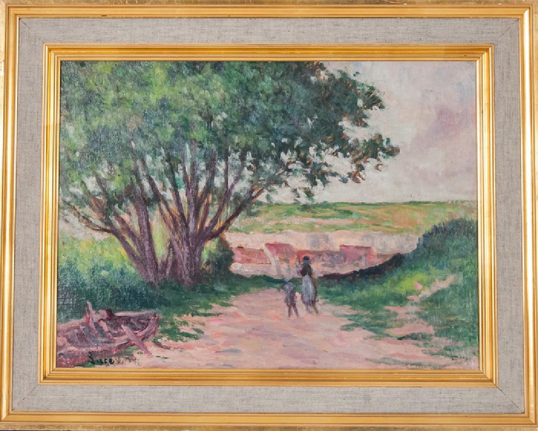 MAXIMILIEN LUCE: "CHIFFRES SUR UNE RUE RURALE" (1 of 10)