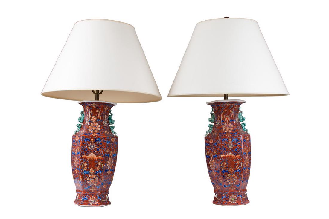 PAIR OF CHINESE PORCELAIN VASES (1 of 7)