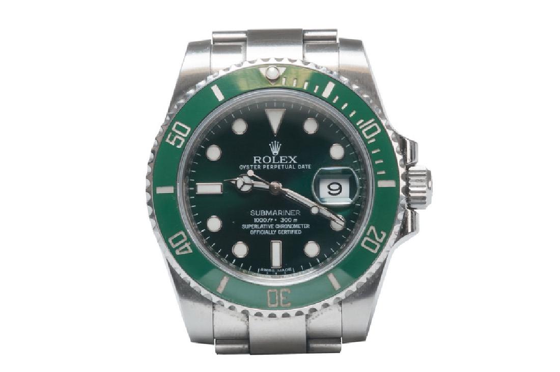 ROLEX STAINLESS STEEL SUBMARINER WATCH (1 of 7)