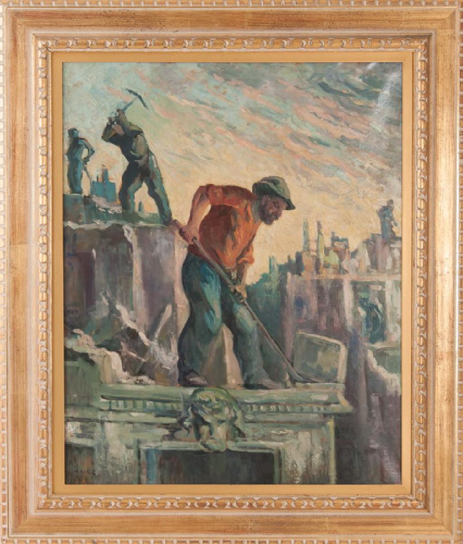 MAXIMILIEN LUCE: "CONSTRUCTEURS" (1 of 10)