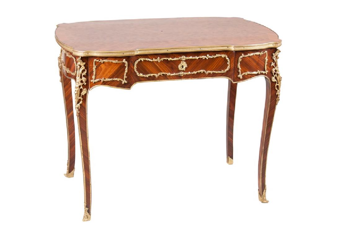 LOUIS XV STYLE ORMOLU-MOUNTED WRITING TABLE (1 of 9)
