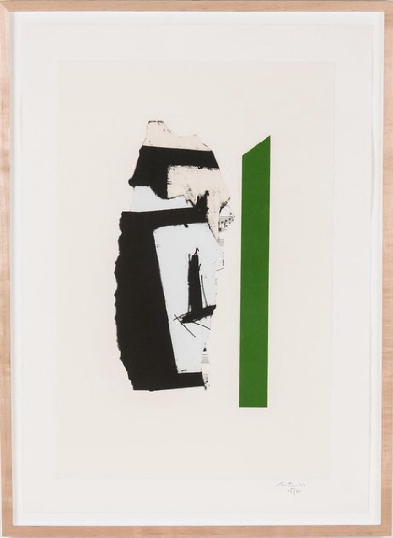 ROBERT MOTHERWELL: "IN WHITE WITH GREEN STRIPE" (1 of 7)
