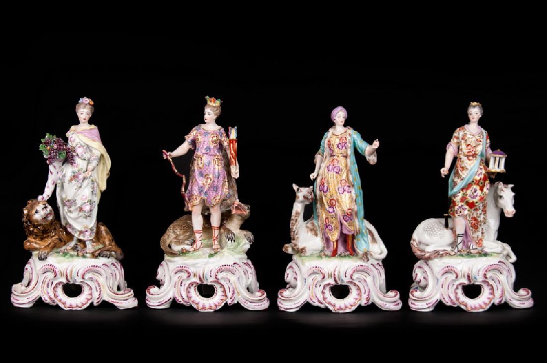 GERMAN PORCELAIN GROUP OF THE FOUR CONTINENTS (1 of 10)