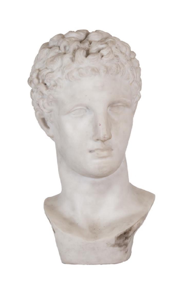 ITALIAN CARVED MARBLE BUST (1 of 4)