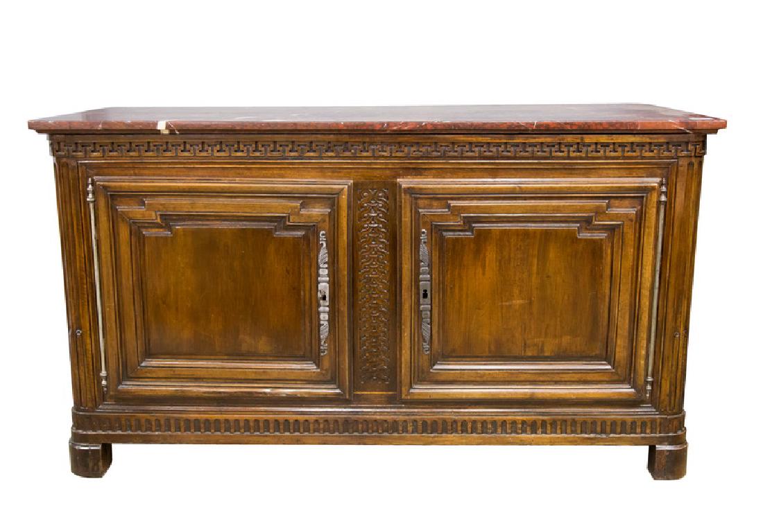 LOUIS XV STYLE MARBLE TOP COMMODE (1 of 7)