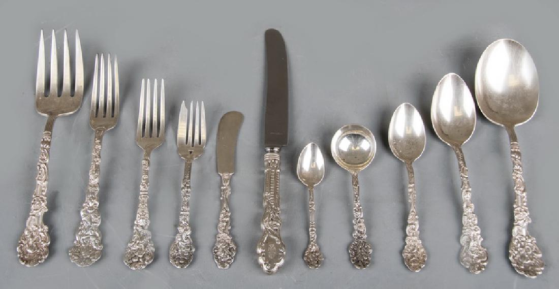 GORHAM STERLING FLATWARE SERVICE (1 of 10)
