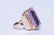 14 KARAT GOLD & AMETHYST COCKTAIL RING - 7