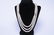 THREE-STRAND UNIFORM PEARL NECKLACE - 2