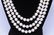THREE-STRAND UNIFORM PEARL NECKLACE - 8