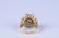 18 KARAT GOLD, DIAMOND, & EMERALD COCKTAIL RING - 6