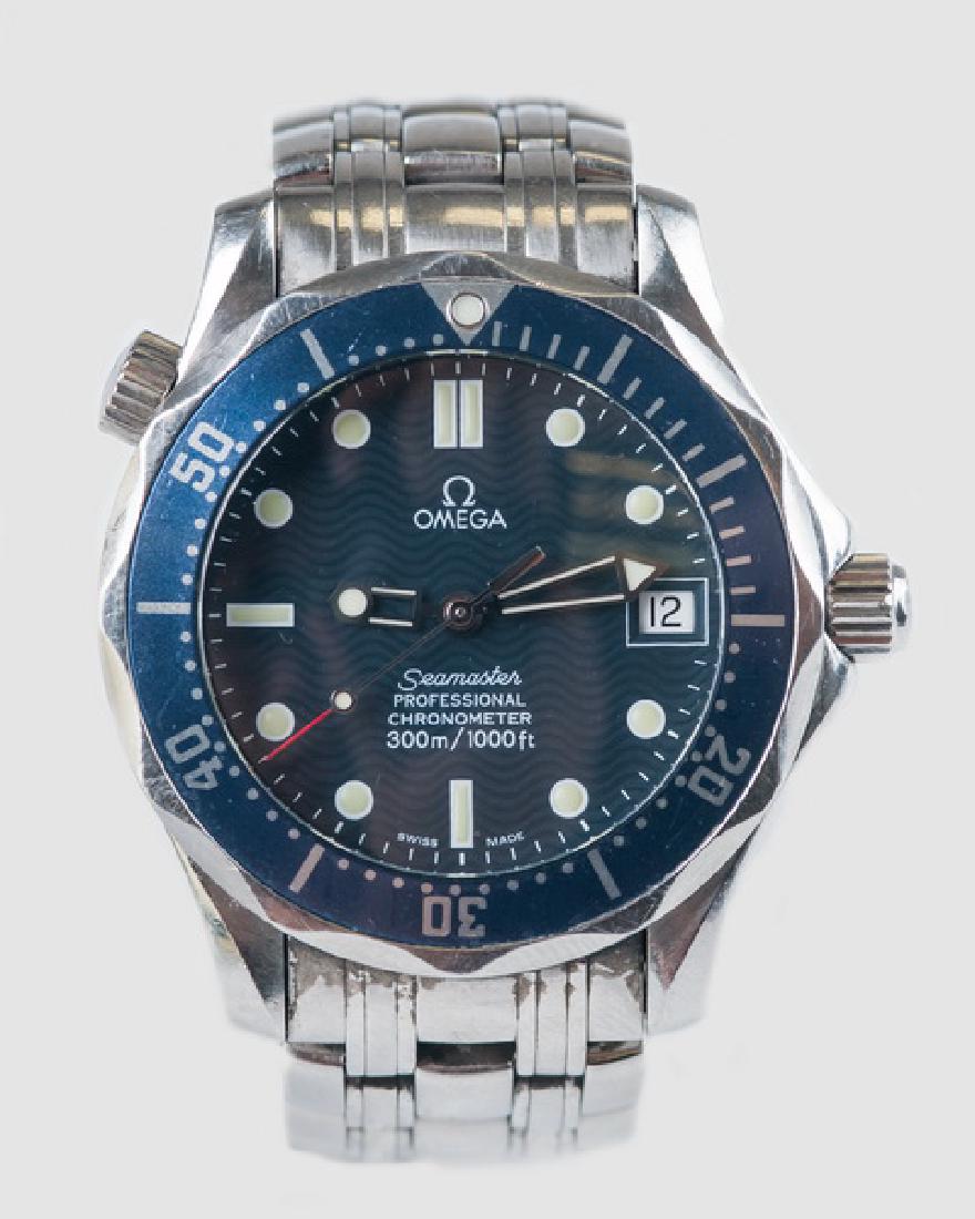 OMEGA 'SEAMASTER' STAINLESS STEEL WATCH (1 of 10)