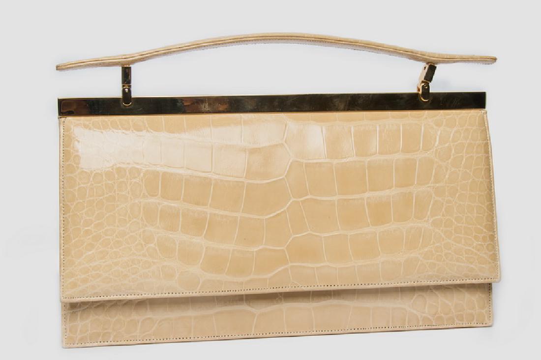 JUDITH LEIBER:  EMBOSSED LEATHER BAG (1 of 9)