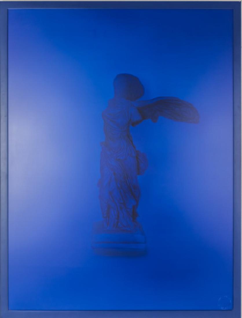 SARA CHARLESWORTH: "NIKE": circa 2002 laminated Cibachrome print with lacquered wood frame; no. 4 from an ed. of 8 Provenance: Margo Leavin Gallery, Los Angeles 41 Â½ x 31 Â½ inches