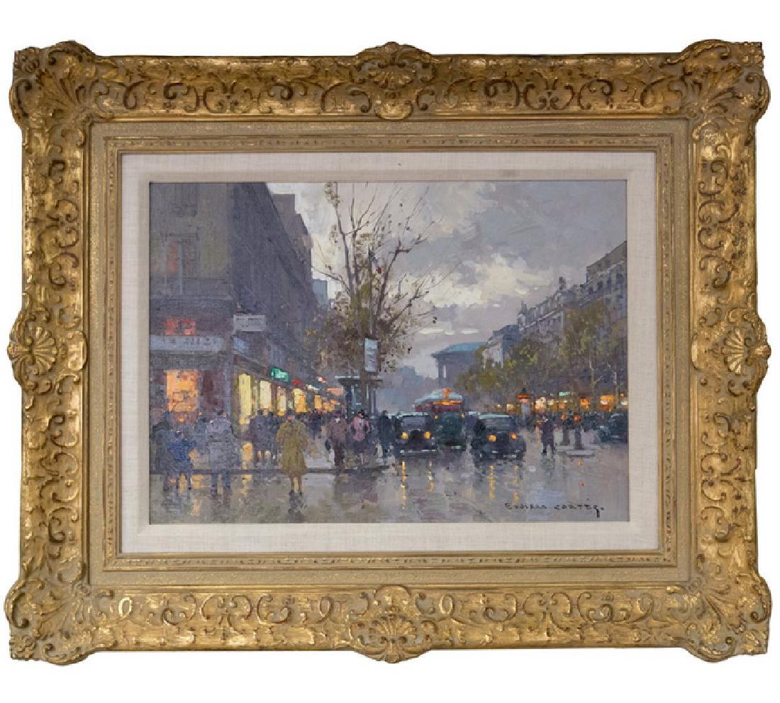 EDOUARD CORTES: "MADELEINE": oil on canvas signed lower right Provenance: Wally Findlay Gallery, with tag and label verso 13 1/2 x 18 1/2 inches