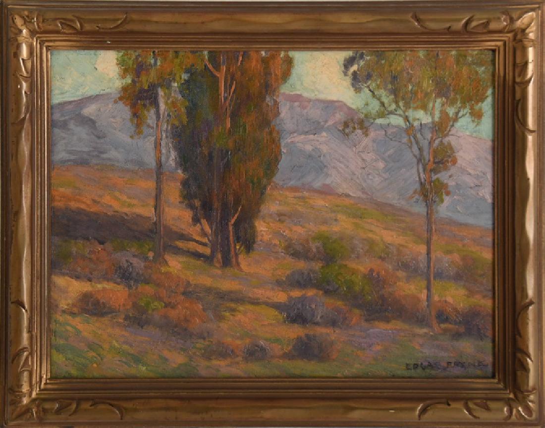 EDGAR PAYNE: "EUCALYPTUS LANDSCAPE": oil on artist board signed lower right Provenance: John Moran Auctioneers: October,1997 [Lot 5096] 12 x 16 inches