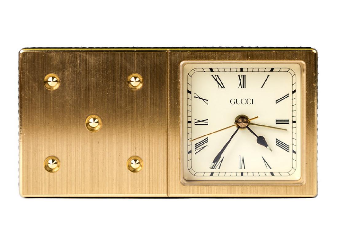 GUCCI DOMINO TRAVEL CLOCK (1 of 4)